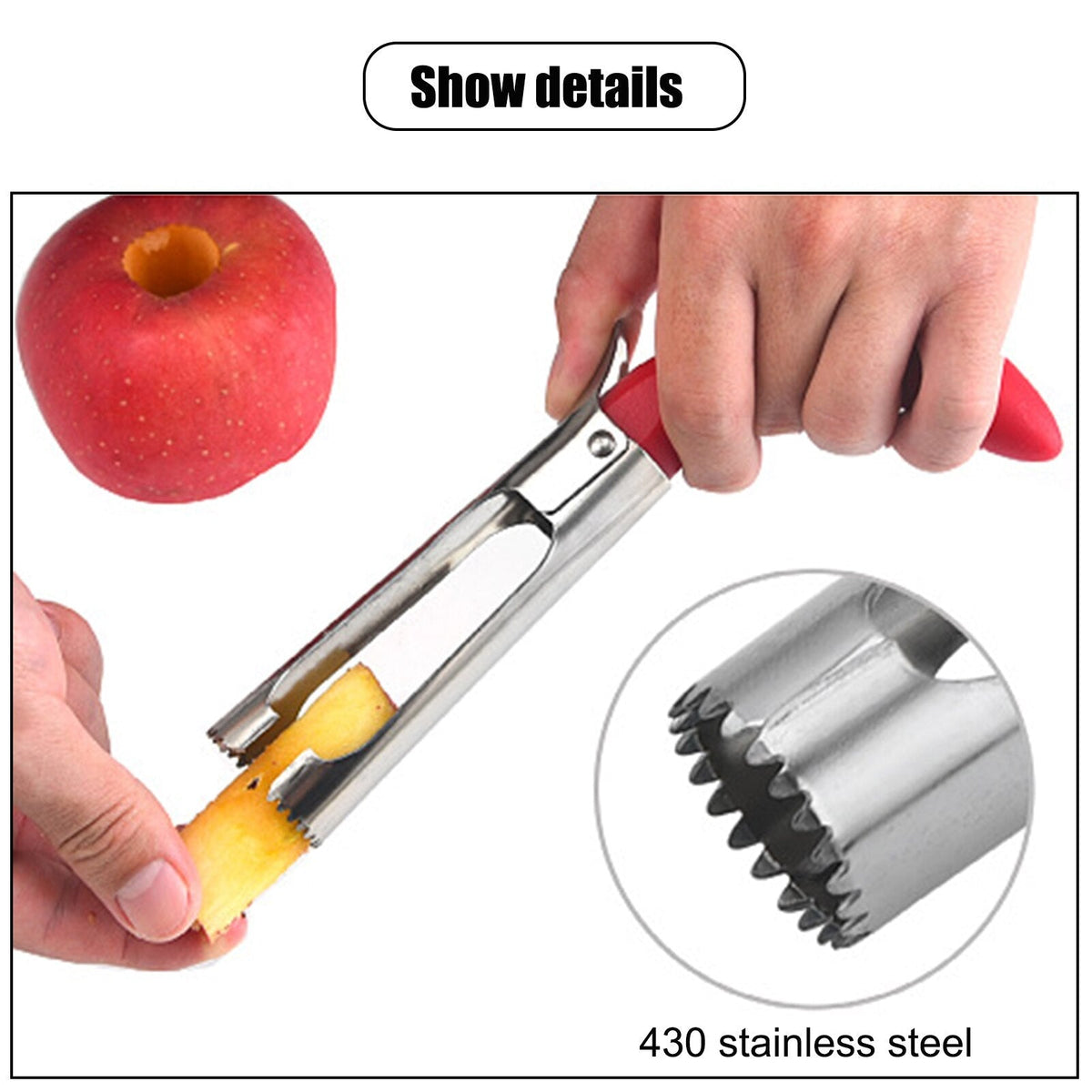 Sikunuo | Stainless Steel Apple Seed Remover Tool