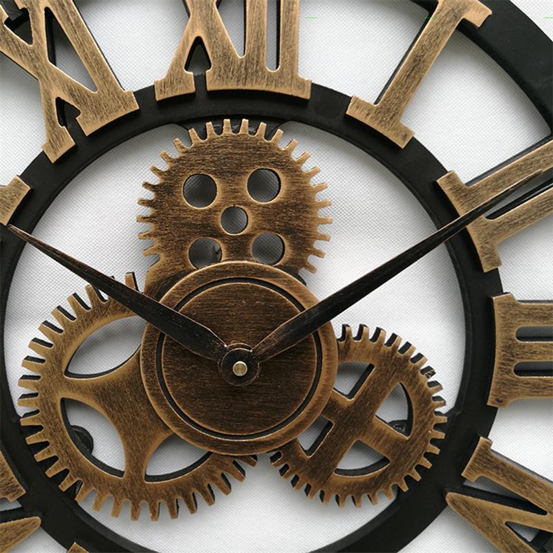 Sikunuo | Handmade Oversized 3D Retro Decorative Wall Clock