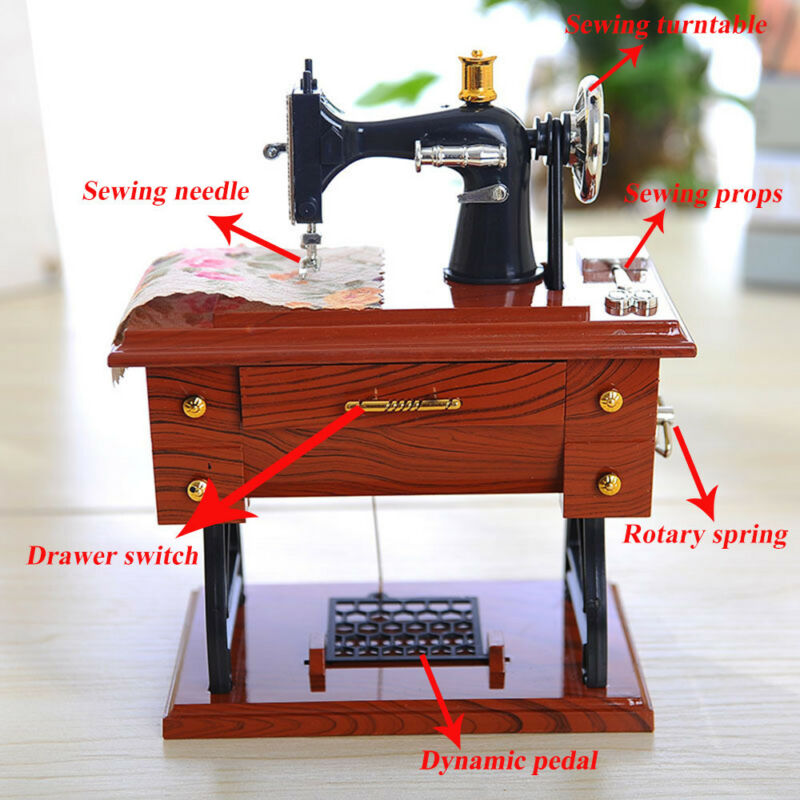 Sikunuo | Mini Craft Retro Sewing Machine Decor