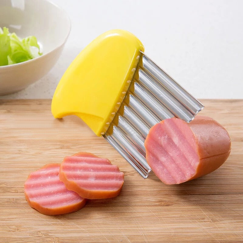 Sikunuo | Speed Cut Wrinkle Manual Potato Chips Slicer
