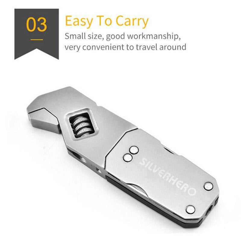 Sikunuo | Pro Expert Foldable Stainless Steel Wrench Tool Set