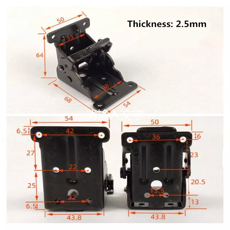 Sikunuo | 2Pcs Foldable Self-Locking Hinges