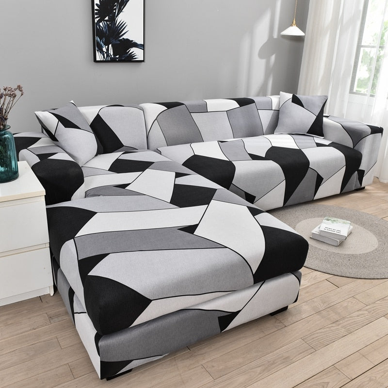 Sikunuo | Modern Non-slip Colorful Elastic Sofa Cover