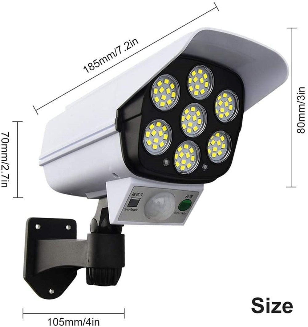 Sikunuo | Solar Motion Sensor Dummy Security Camera Light