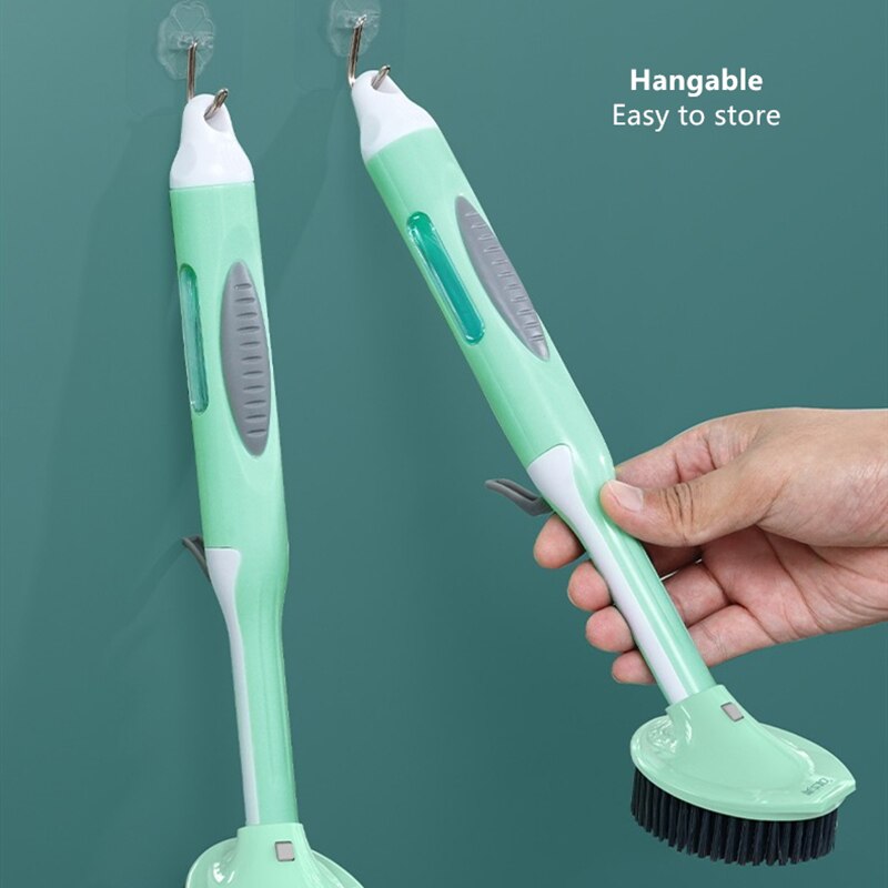 Sikunuo | Soap Saver Long Handle Easy Dishwashing Brush