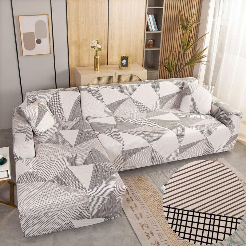 Sikunuo | Modern Non-slip Colorful Elastic Sofa Cover