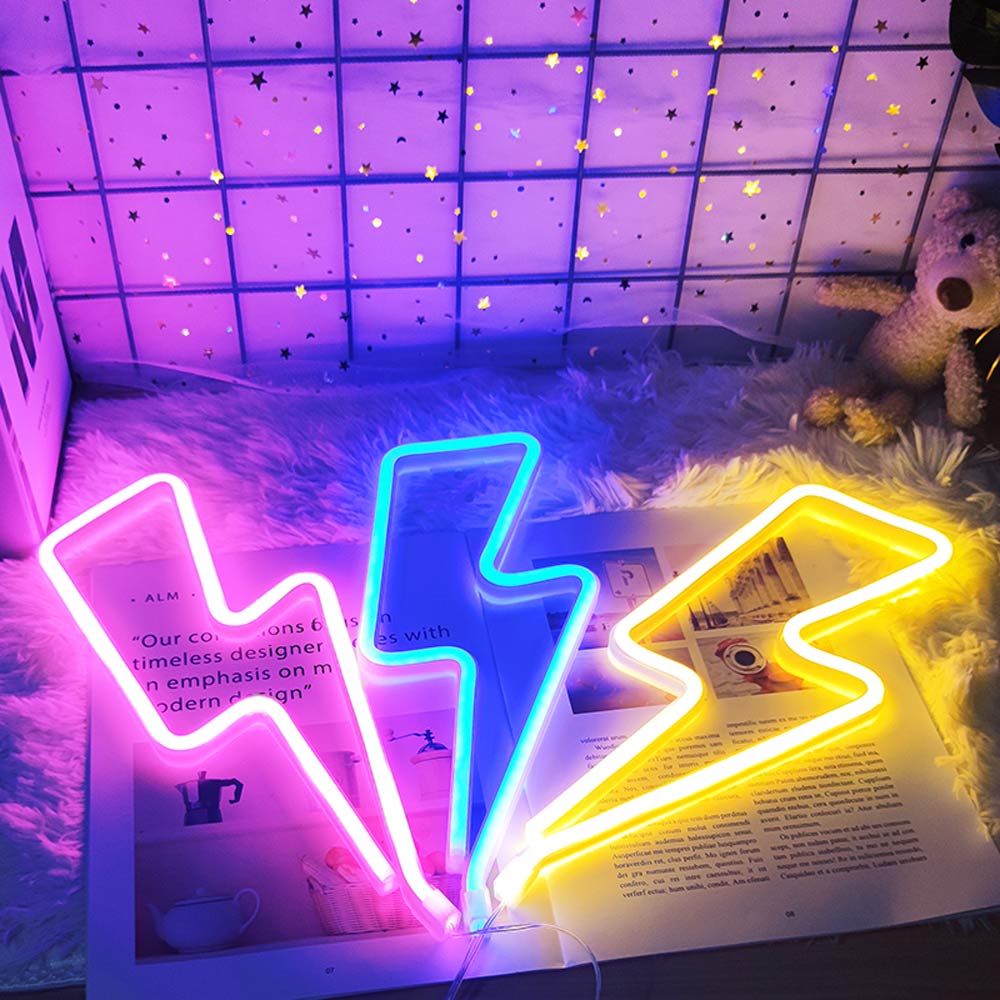 Sikunuo | Led Lightning Neon Sign Wall Decor