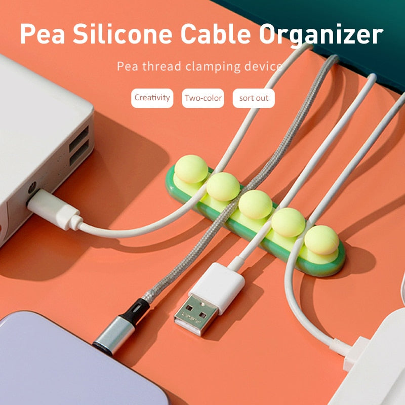 Sikunuo | Multipurpose Pastel USB Cable Organizer