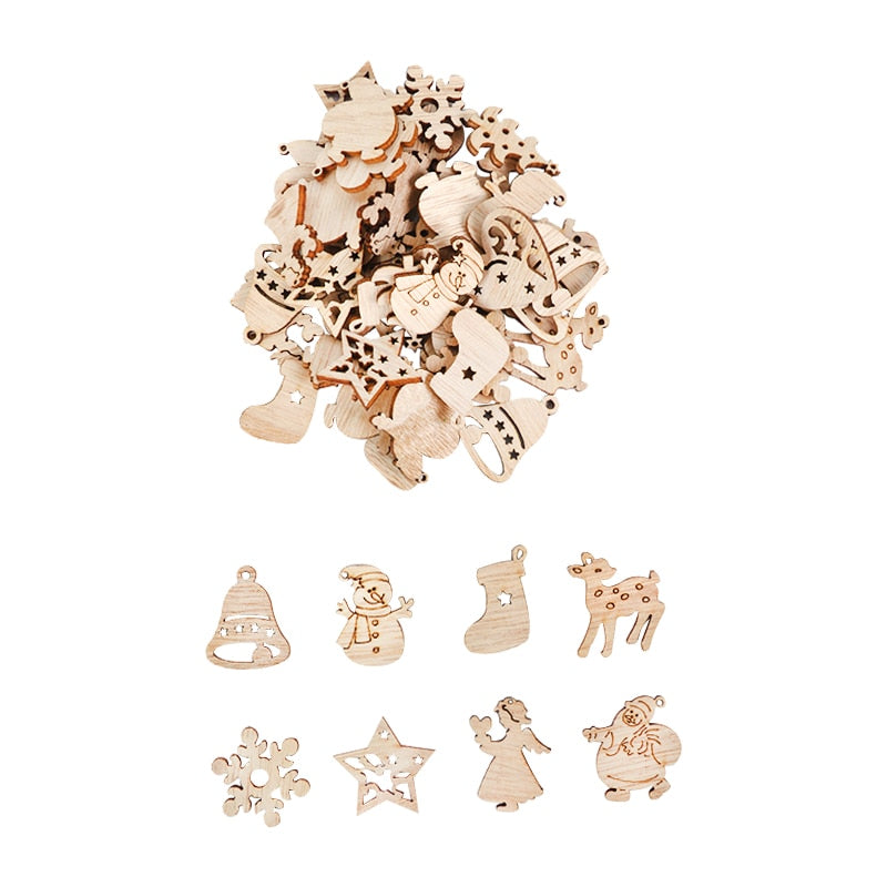 Sikunuo | Wooden Winter Happy Christmas Ornaments