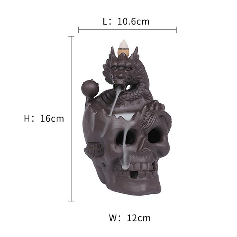 Sikunuo | Dragon Skull LED Incense Burner