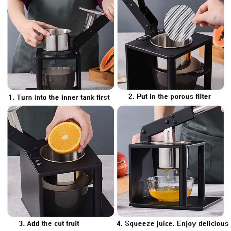 Sikunuo | Fresh Squeeze Stainless Steel Manual Juicer