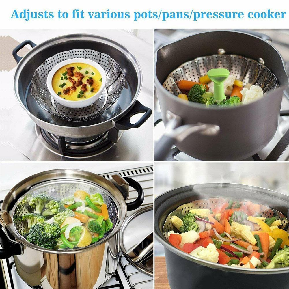 Sikunuo | Stainless Steel Foldable Steamer Basket