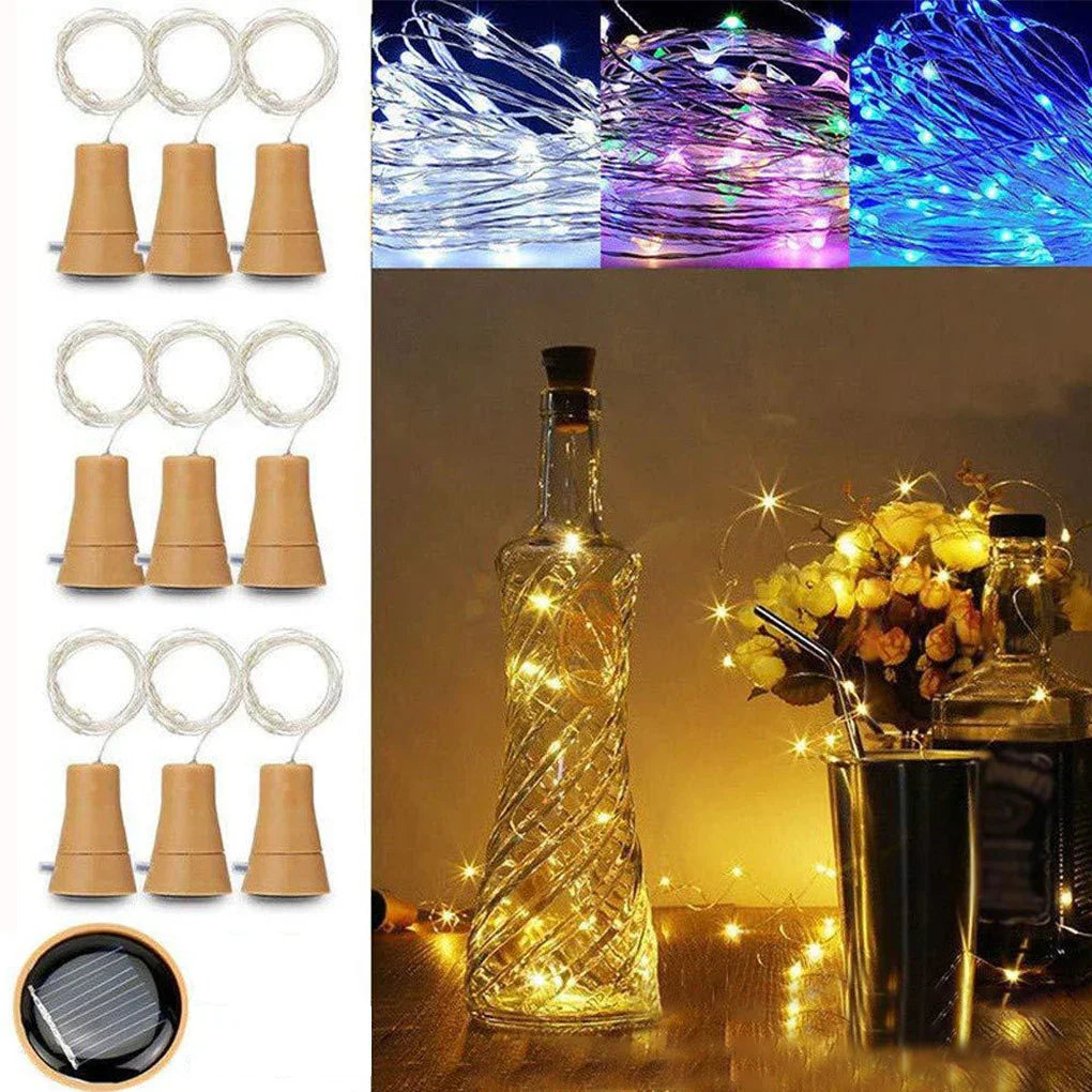 Sikunuo | Solar-Powered Bottle Cork String Lights