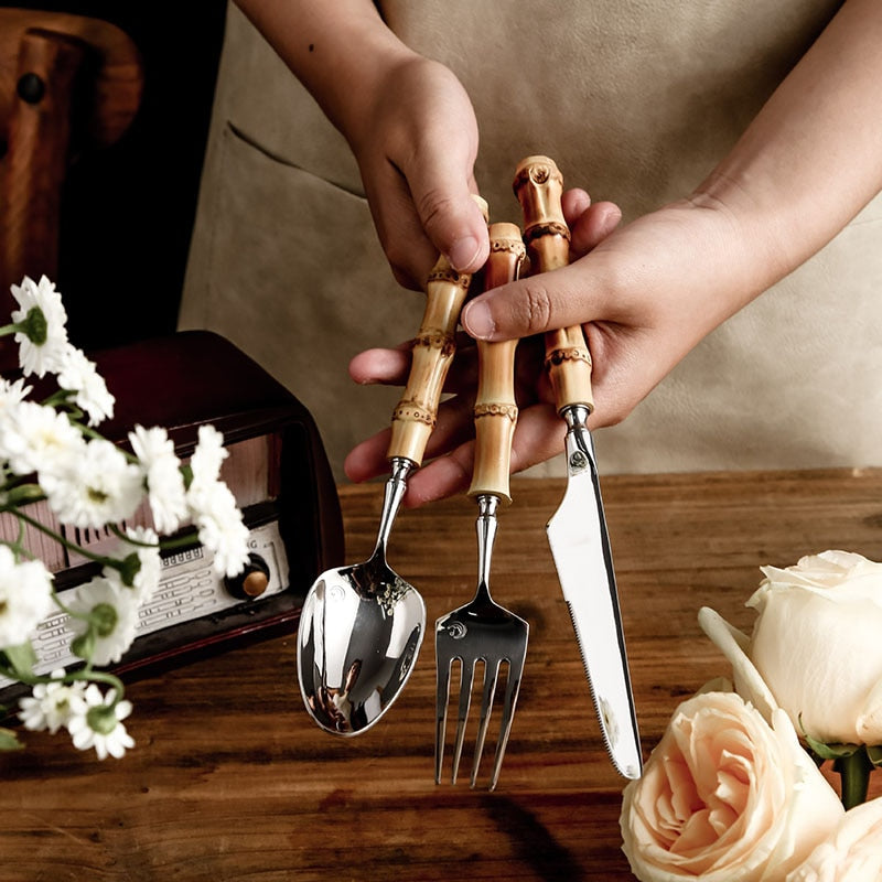Sikunuo | Creative Retro Bamboo Cutlery