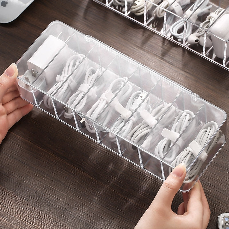 Sikunuo | Transparent Cable Organizer Box