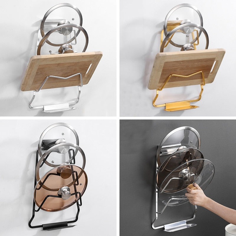 Sikunuo | Wall-Mounted Extreme Pot Lid Holder Rack