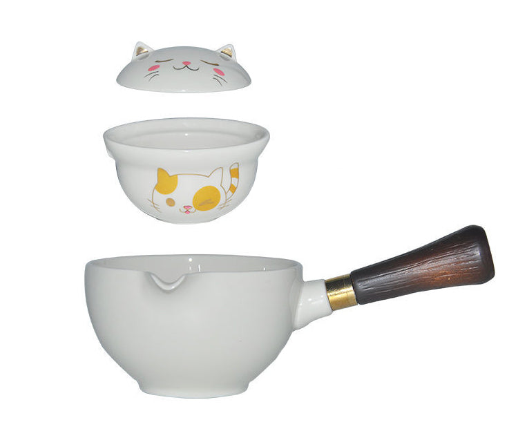 Sikunuo | Self-Rotating Cute Cat Kung Fu Tea Set