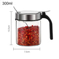 Sikunuo | Moisture Proof Elegant Glass Seasoning Storage Jar