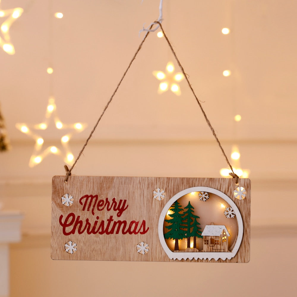 Sikunuo | DIY Wooden Hanging House Decor Glowing Lamp