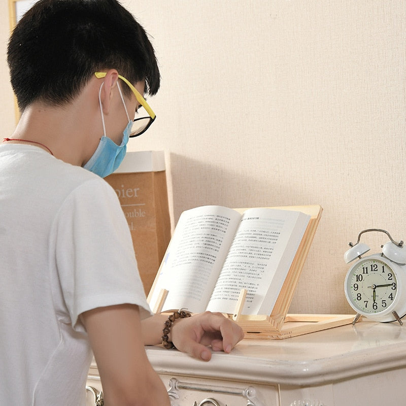 Sikunuo | Creative Bookworm Wooden Tablet Stand