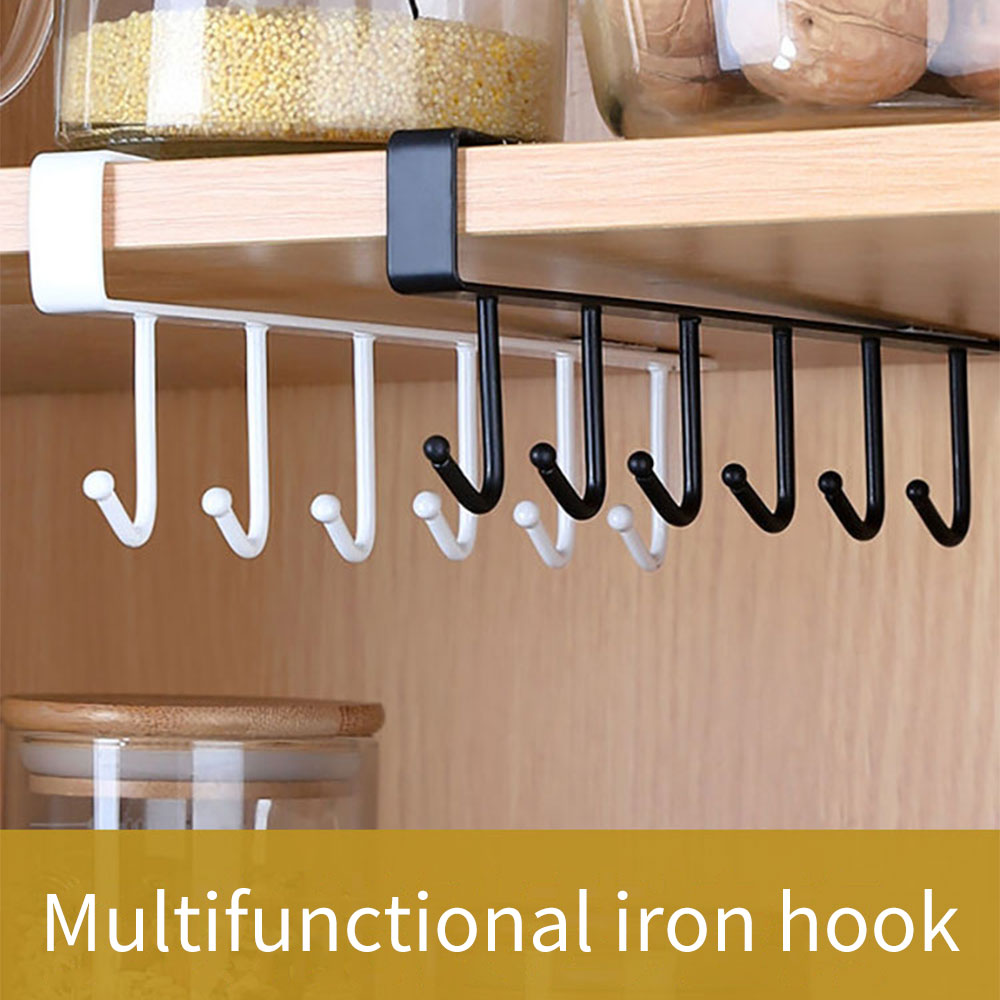 Sikunuo | Kitchen Under Cabinet Organizer Hook Rack