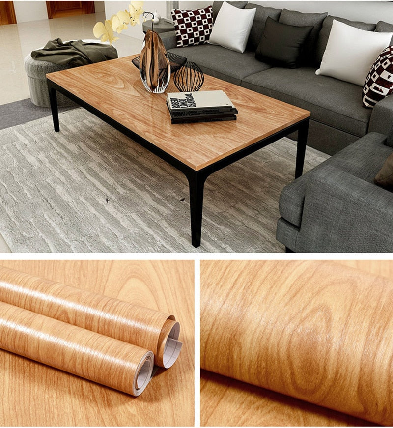Sikunuo | Self-Adhesive  Wood Grain Wall Sticker
