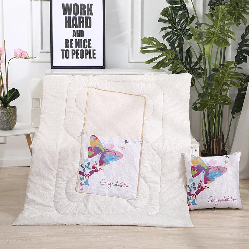 Sikunuo | Cozy Convertible Pillow Quilt Combo Blanket