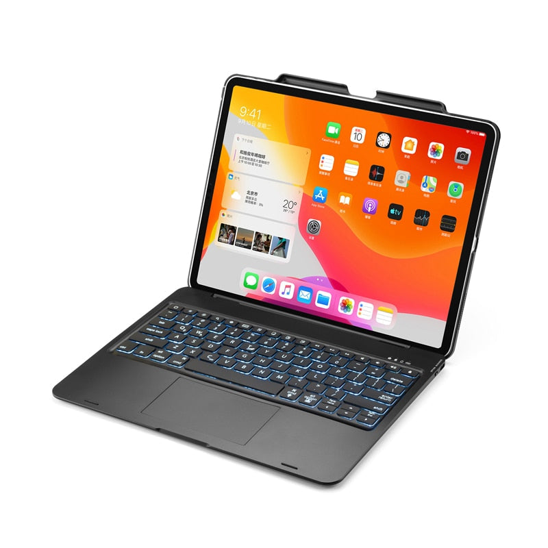 Sikunuo | Wireless Backlit Keyboard iPad Holder Case