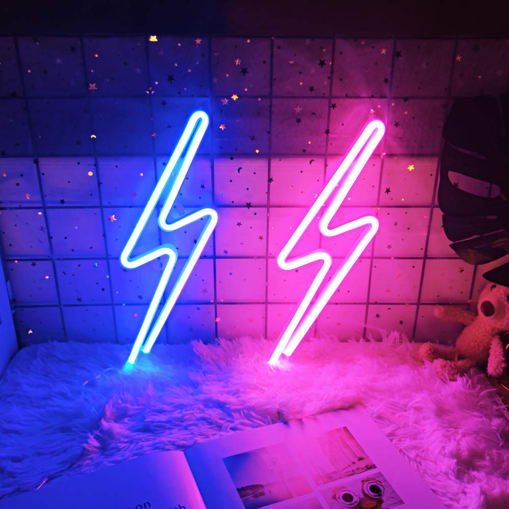 Sikunuo | Led Lightning Neon Sign Wall Decor