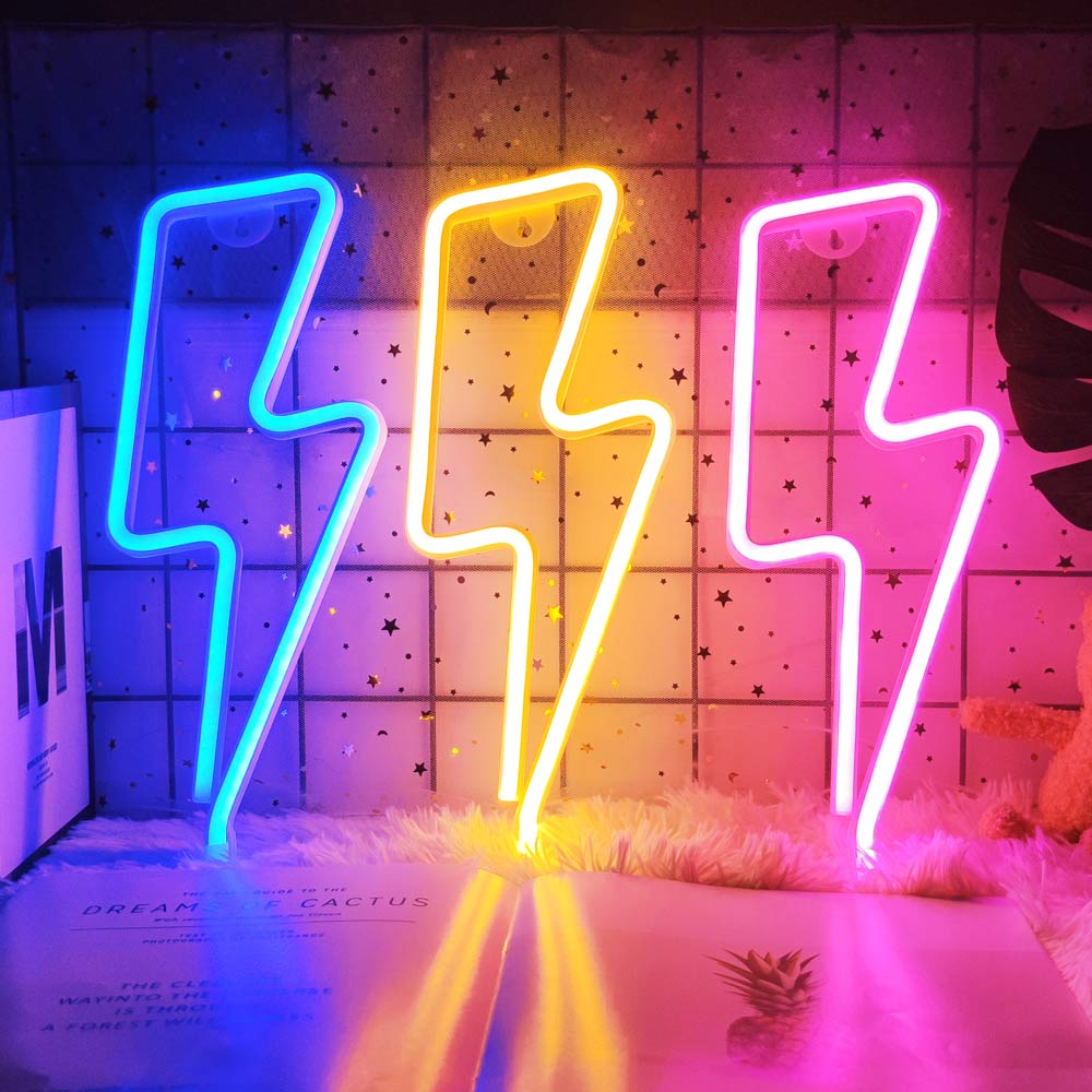 Sikunuo | Led Lightning Neon Sign Wall Decor