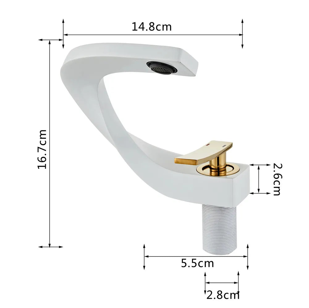 Sikunuo | Nordic Arch Artistic Deck Mounted Faucet