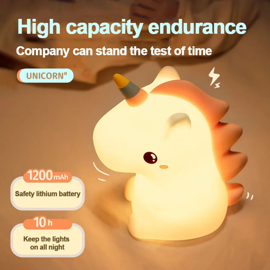 Sikunuo | Dreamy Unicorn Soft LED Bedroom Led Lamp
