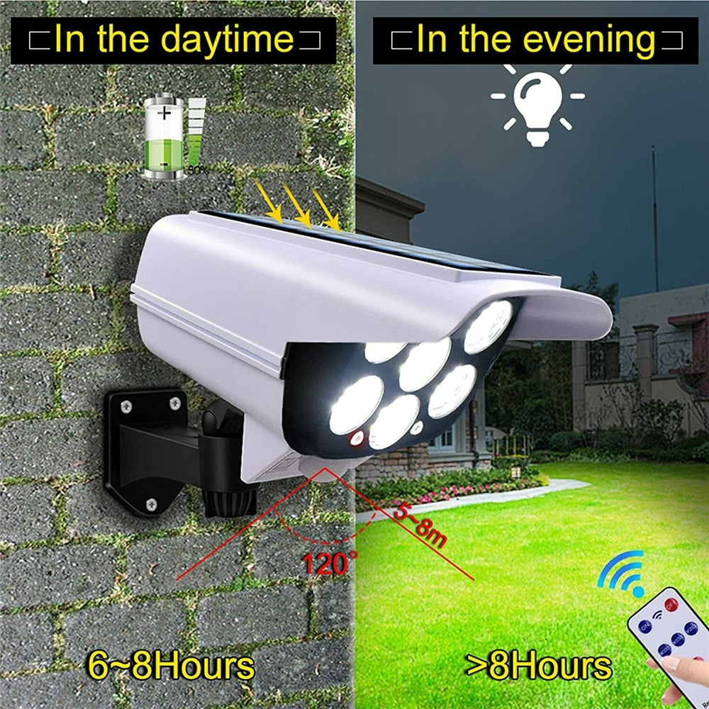 Sikunuo | Solar Motion Sensor Dummy Security Camera Light