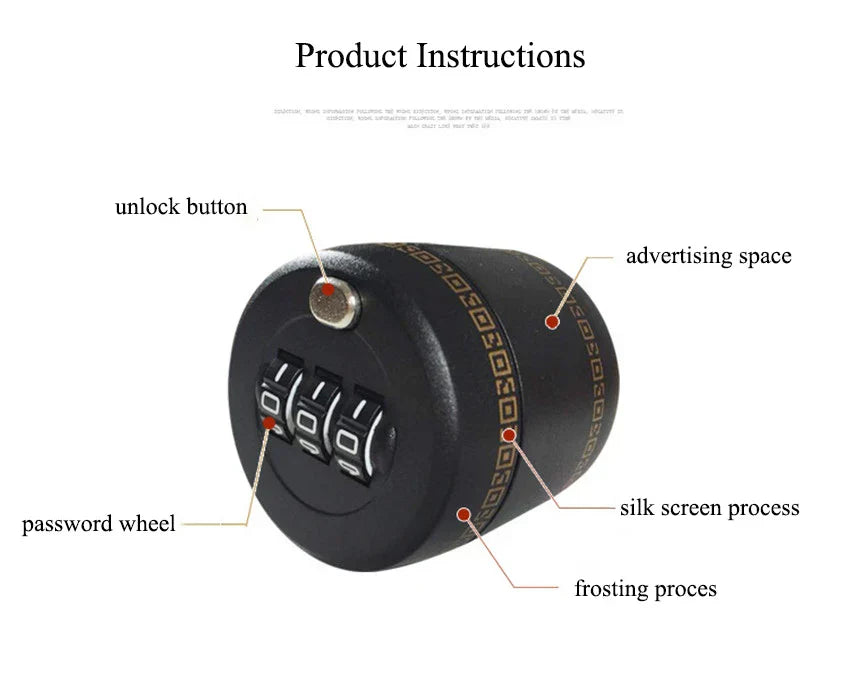 Sikunuo | Drink Safe Reusable Childproof Password Lock Wine Bottle Stopper
