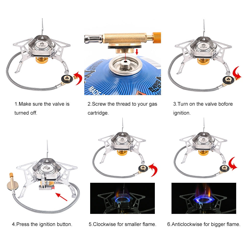 Sikunuo | Windproof Outdoor Camping Gas Stove