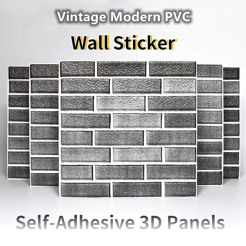 Sikunuo | 3D Self-Adhesive Cobblestone Wall Stickers