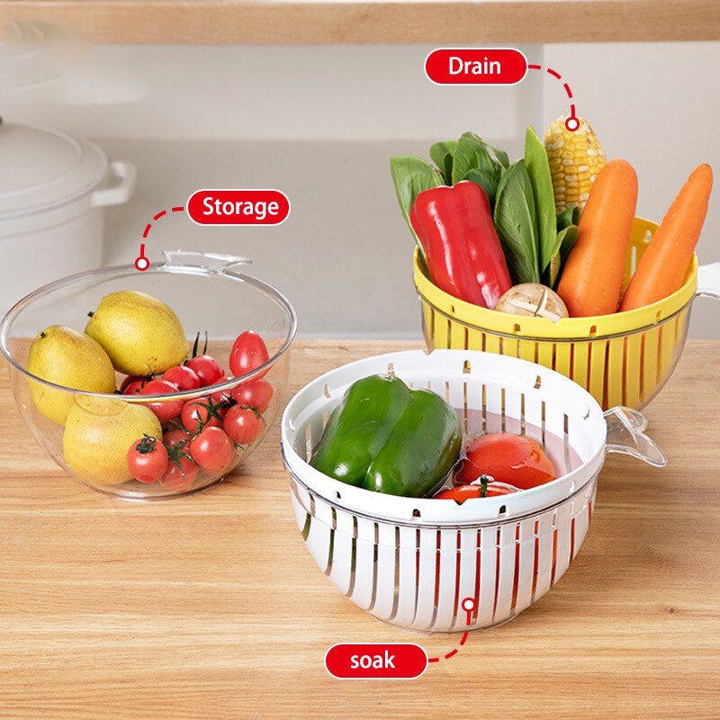 Sikunuo | Double Layer Quick Drainer Basket