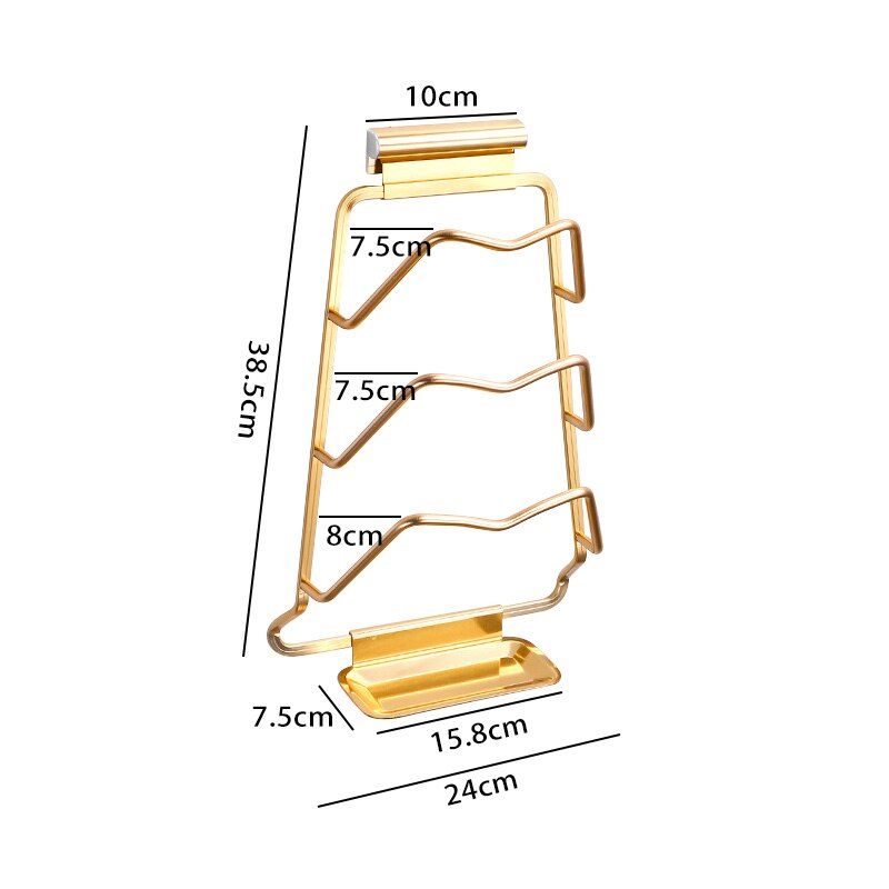 Sikunuo | Wall-Mounted Extreme Pot Lid Holder Rack