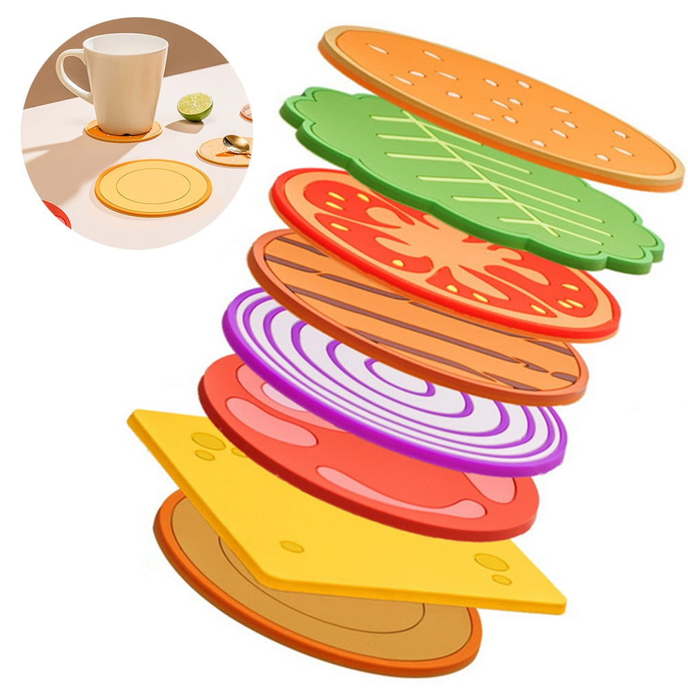 Sikunuo | Burger Coaster Decor Set