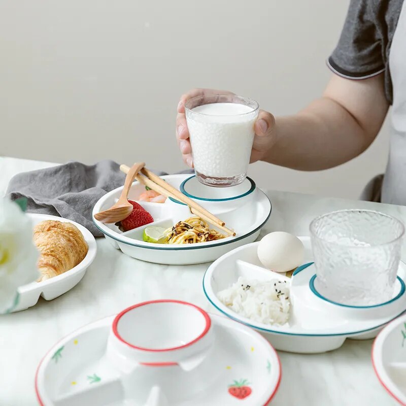 Sikunuo | Breakfast Combo Nordic Ceramic Plate