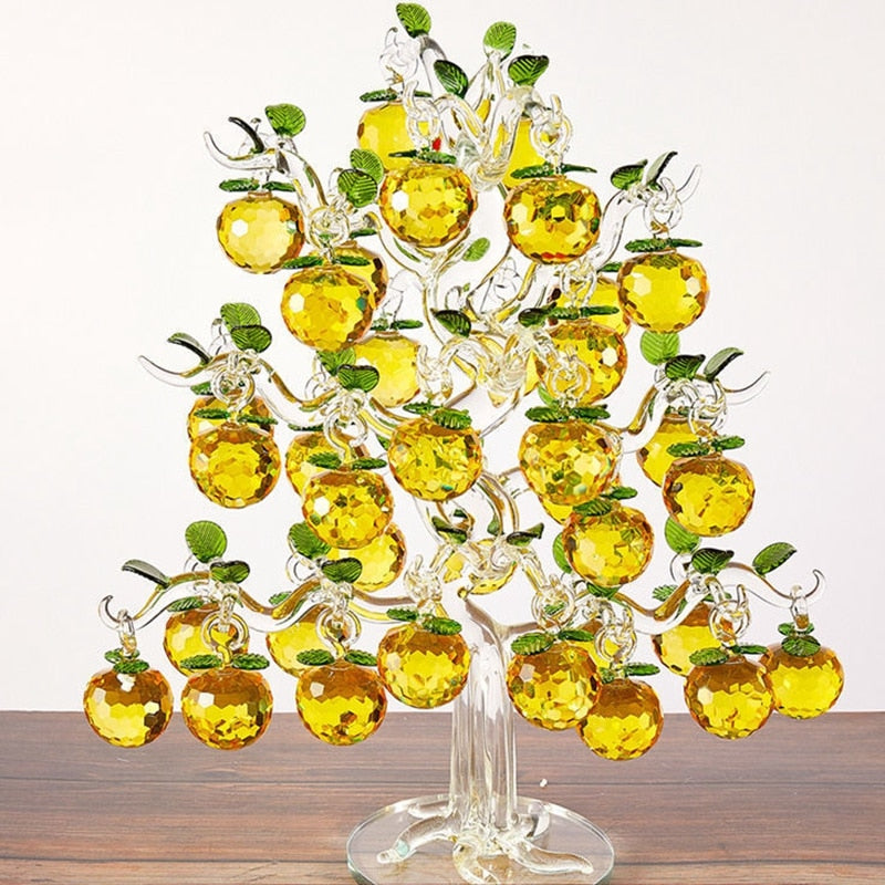 Sikunuo | Elegant Crystal Apple Tree Home Decor