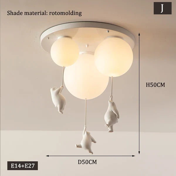 Sikunuo | Hanging Bears Balloons Lamp