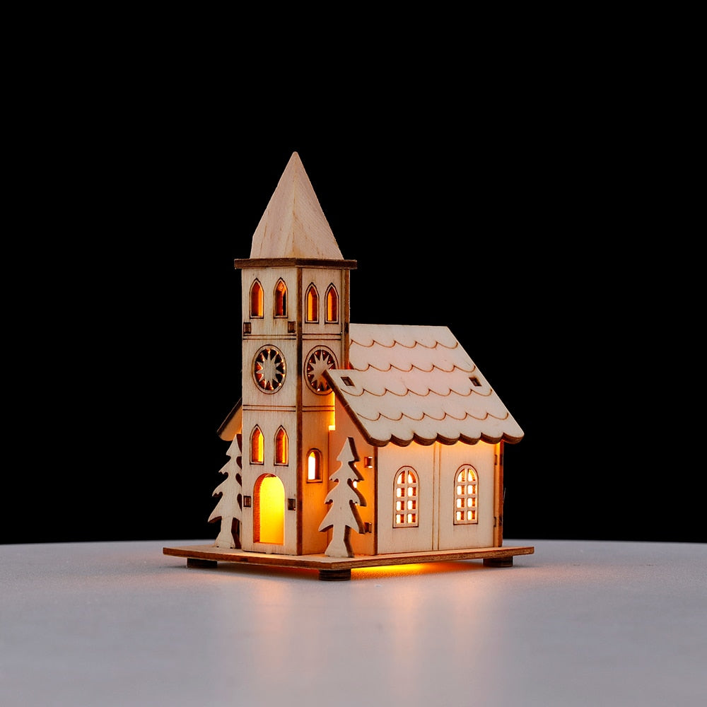 Sikunuo | DIY Wooden Hanging House Decor Glowing Lamp