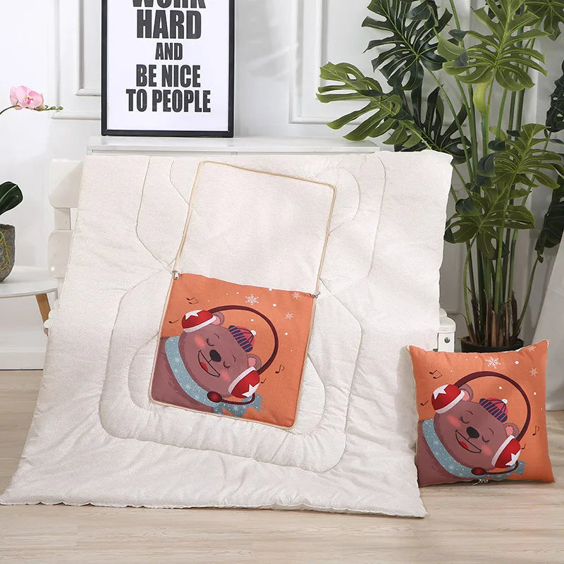 Sikunuo | Cozy Convertible Pillow Quilt Combo Blanket