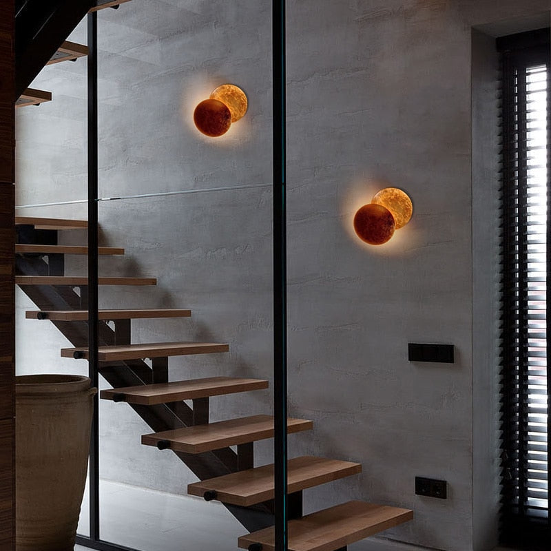 Sikunuo | Elegant Lunar Eclipse Wall Lamp