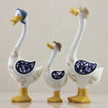 Sikunuo | 3Pcs Resin American Style Duck Table Decor