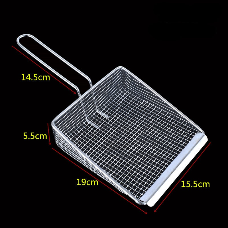 Sikunuo | Stainless Steel Fryer Strainer Spatula