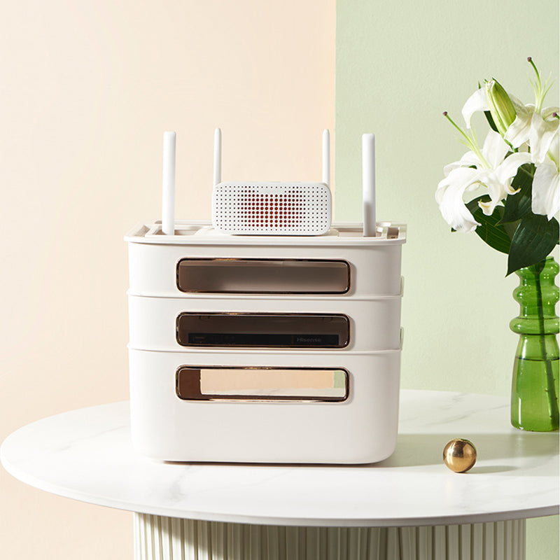 Sikunuo | Nordic Stackable Modem Holder Cable Organizer