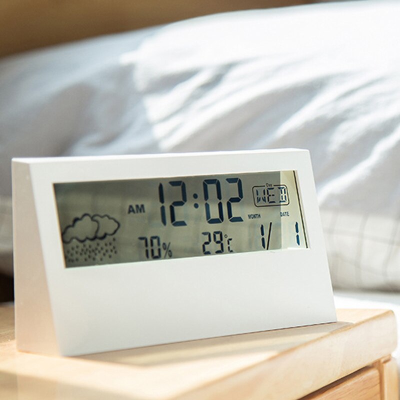 Sikunuo | Transparent Crystal Vision Multifunctional Desktop Clock