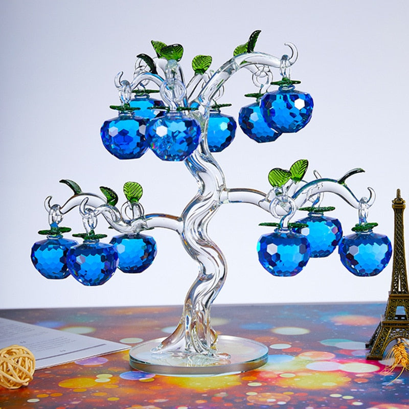 Sikunuo | Elegant Crystal Apple Tree Home Decor